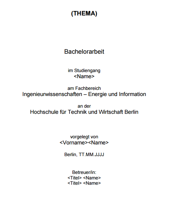 htw berlin bachelor thesis