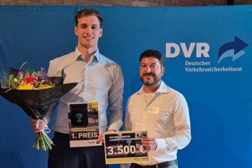 Till Krebs und Darius Friedemann bei der Preisverleihung
