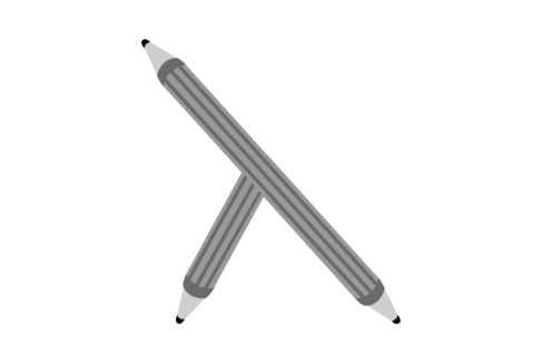 Illustration mit einem Bleistift mit drei Enden