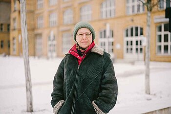 Ilka Borchardt mit Mütze 